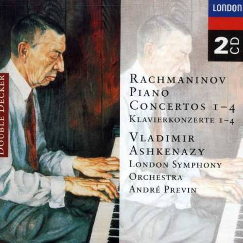 LONDON DECKER  
DOUBLE  
RACHMANINOV  
PIANO CONCERTOS I-4  
KLAVIERKONZERTE I-4  
VLADIMIR ASHKENAZY  
LONDON SYMPHONY ORCHESTRA  
ANDRÉ PREVIN