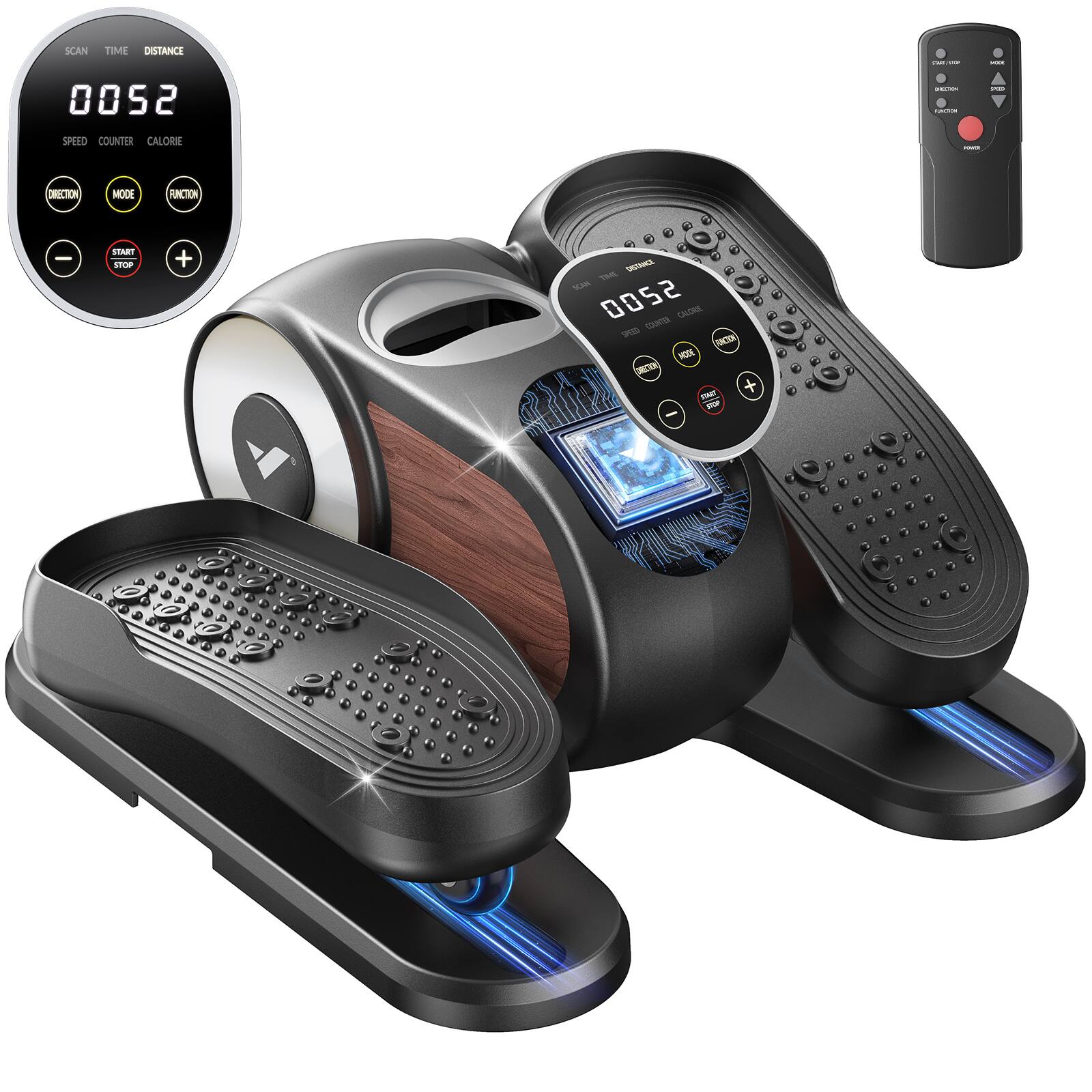 SCAN TIME DISTANCE 0052 - SPEED COUNTER CALORIE  
DIRECTION MODE FUNCTION  
START STOP + -  
TA -a 0052  
crama URa o - TA MIA  
THET + - - - - , .  
B a  -  - 4  5 F a L A T  -    .    a   .