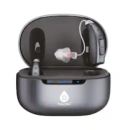 Pursonic - Bluetooth OTC Hearing Aids for Adults – Rechargeable Self-Fitting Hearing Devices with App Control - Black