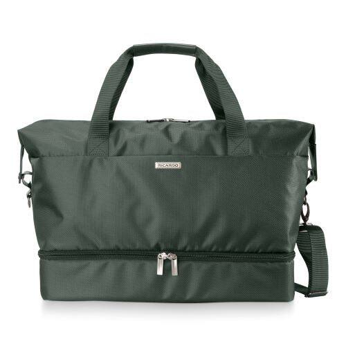 Front. Ricardo Beverly Hills - Avalon Softside 19" Drop Bottom Weekender Bag, Juniper Green - Juniper Green.