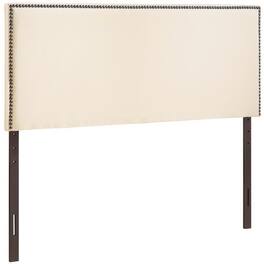 Region Nailhead Upholstered Queen Headboard by Modway - White