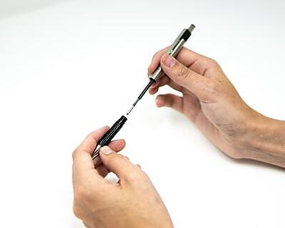 Alt View 1. Zebra - Zebra F-301 Retractable Ballpoint Pen, Fine Point, 0.7mm, Blue Ink, 2 Pack (27122).