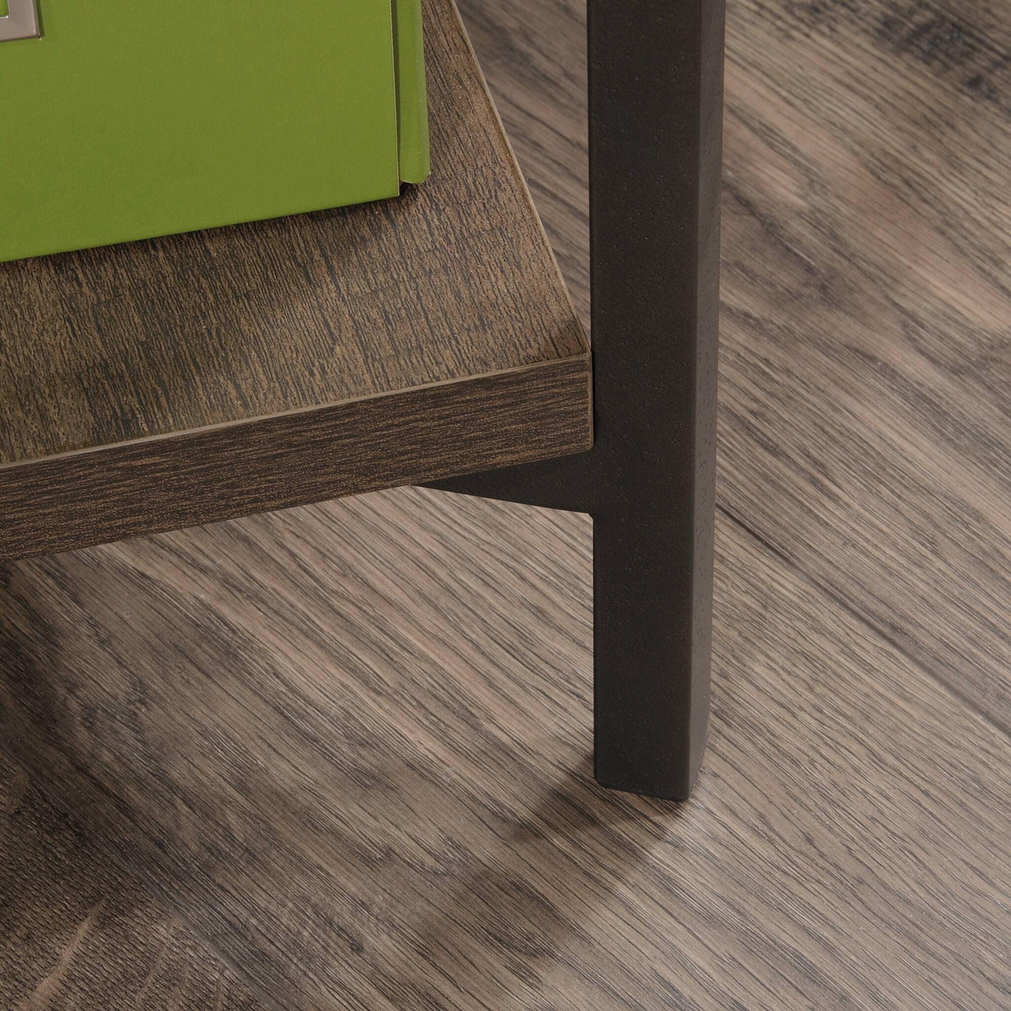 Alt View 7. Glintex - Office Storage Cabinet – Rustic Style with Adjustable Shelves + Hidden Compartments, Durable Design for Computer Room - Brown.