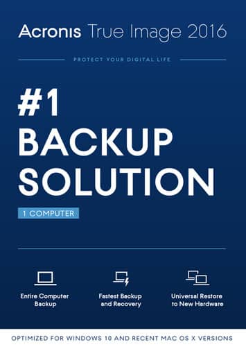 software acronis true image 2016