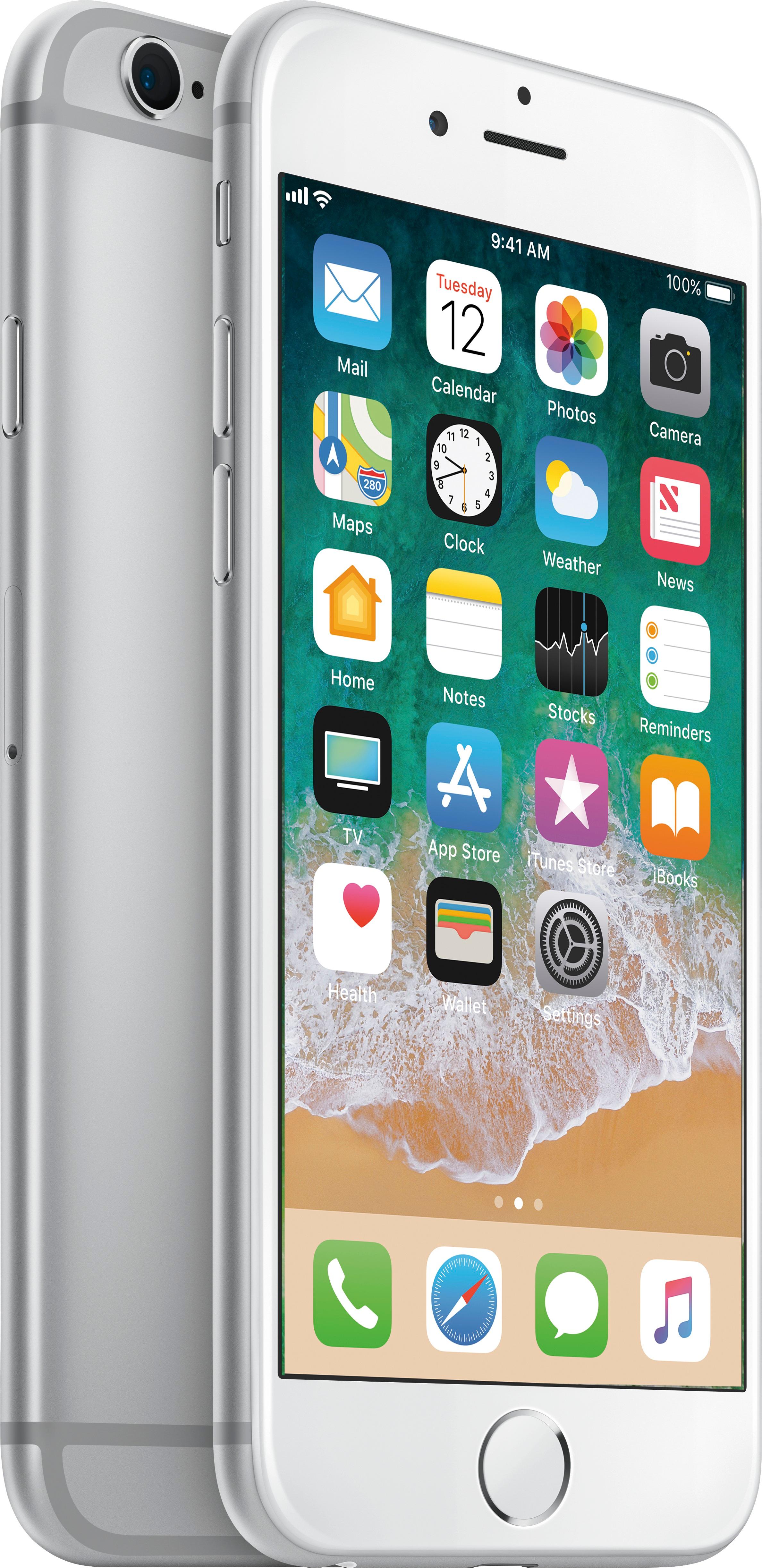 スマートフォン/携帯電話 スマートフォン本体 Best Buy: Apple iPhone 6s 16GB Silver (AT&T) MKQ62LL/A