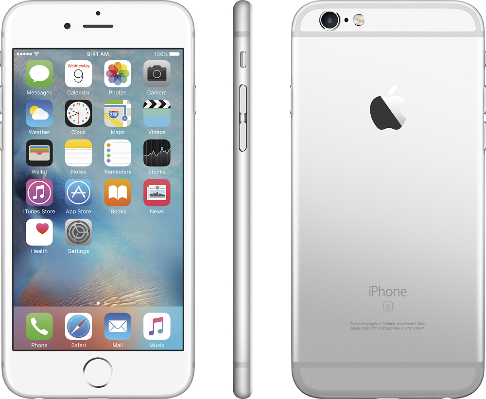 スマートフォン/携帯電話 スマートフォン本体 Best Buy: Apple iPhone 6s 16GB Silver (AT&T) MKQ62LL/A