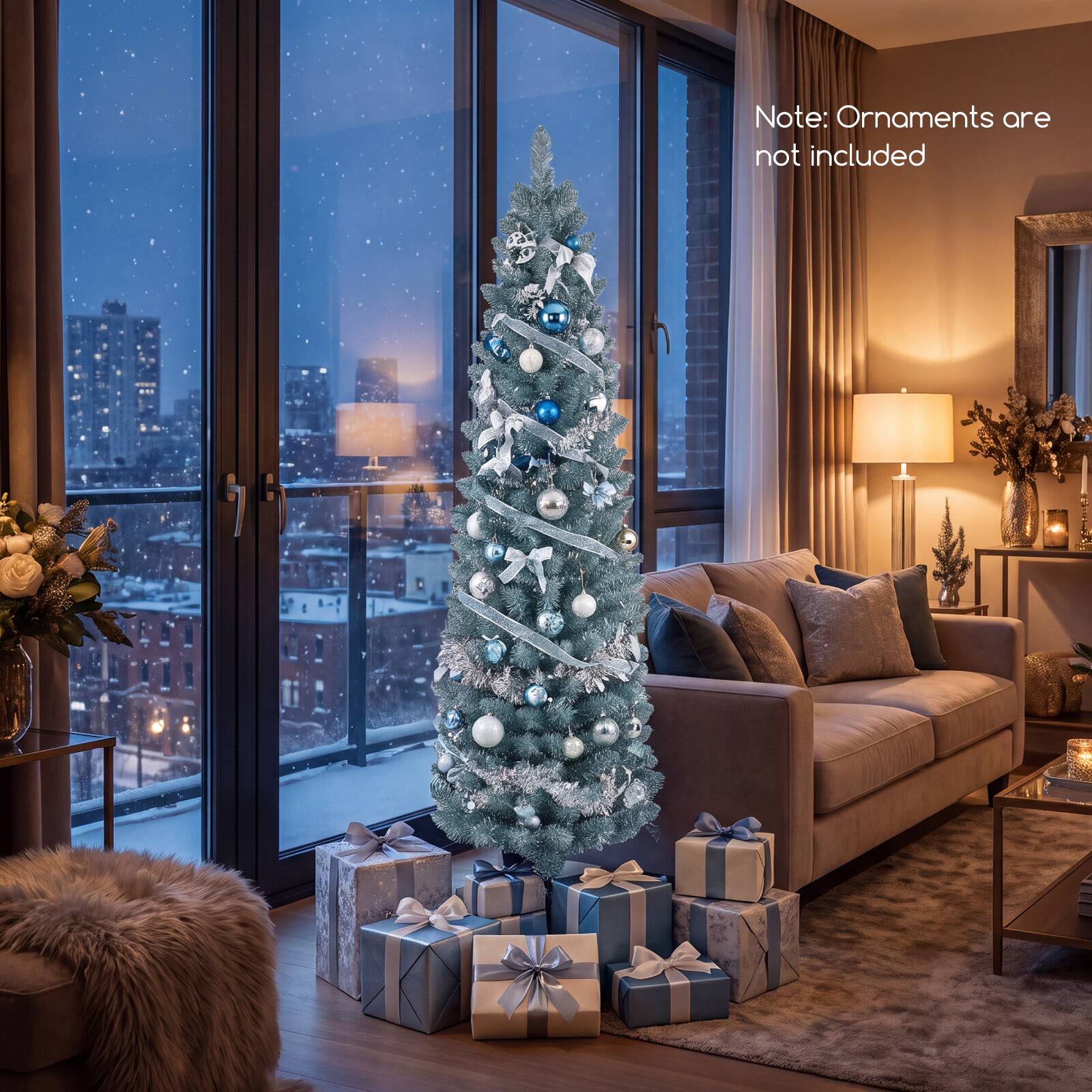 Note: Ornaments are not included