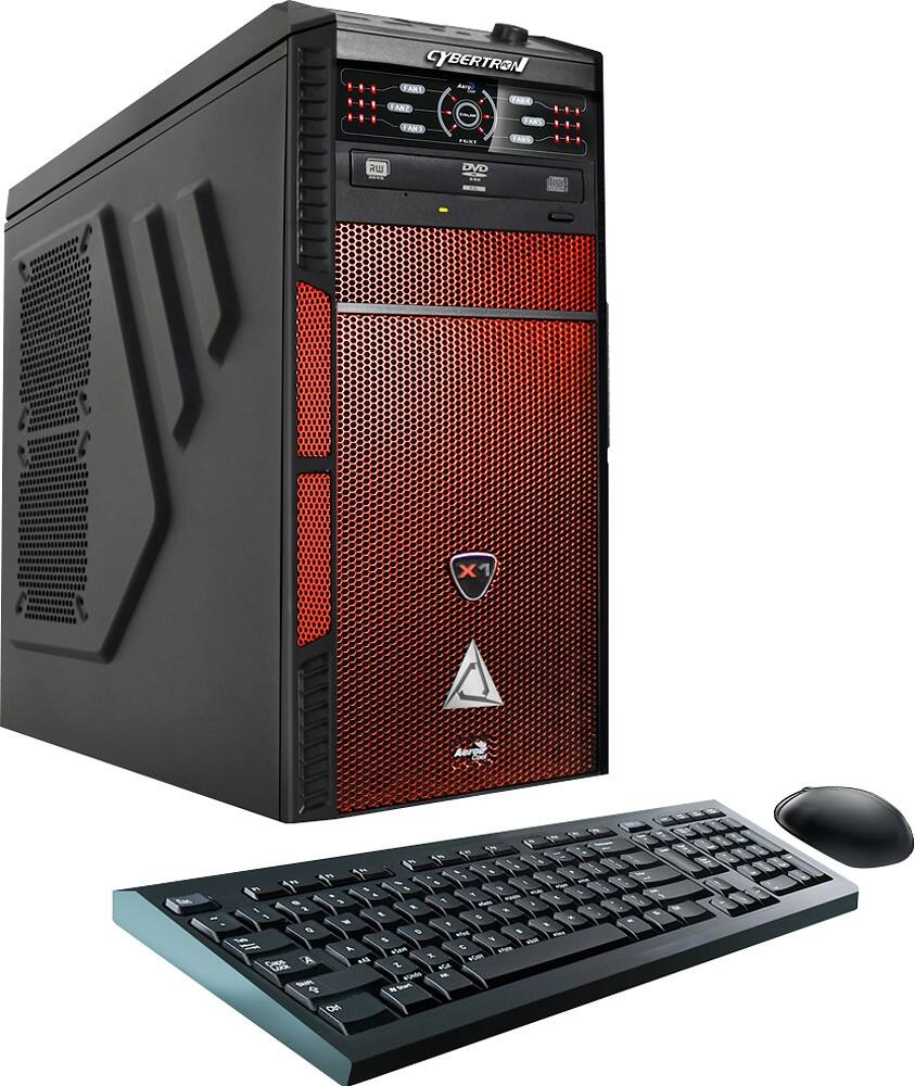 Angle. CybertronPC - Hellion-XFire Desktop - AMD FX-Series - 8GB Memory - 1TB Hard Drive - Red.