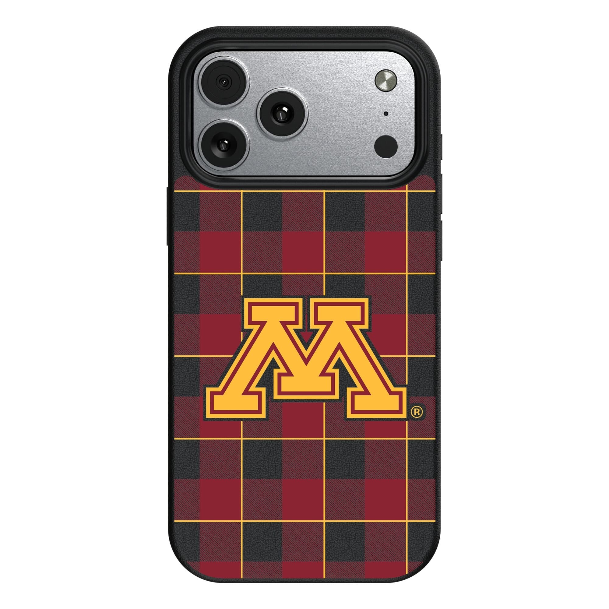 Keyscaper - NCAA - Minnesota Golden Gophers Plaid Magnetic Bump iPhone Case - 17 Pro - Black price history on PriceWatchPro