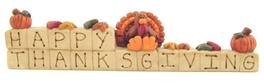 BreeBe - Resin Happy Thanksgiving Block - Multicolor