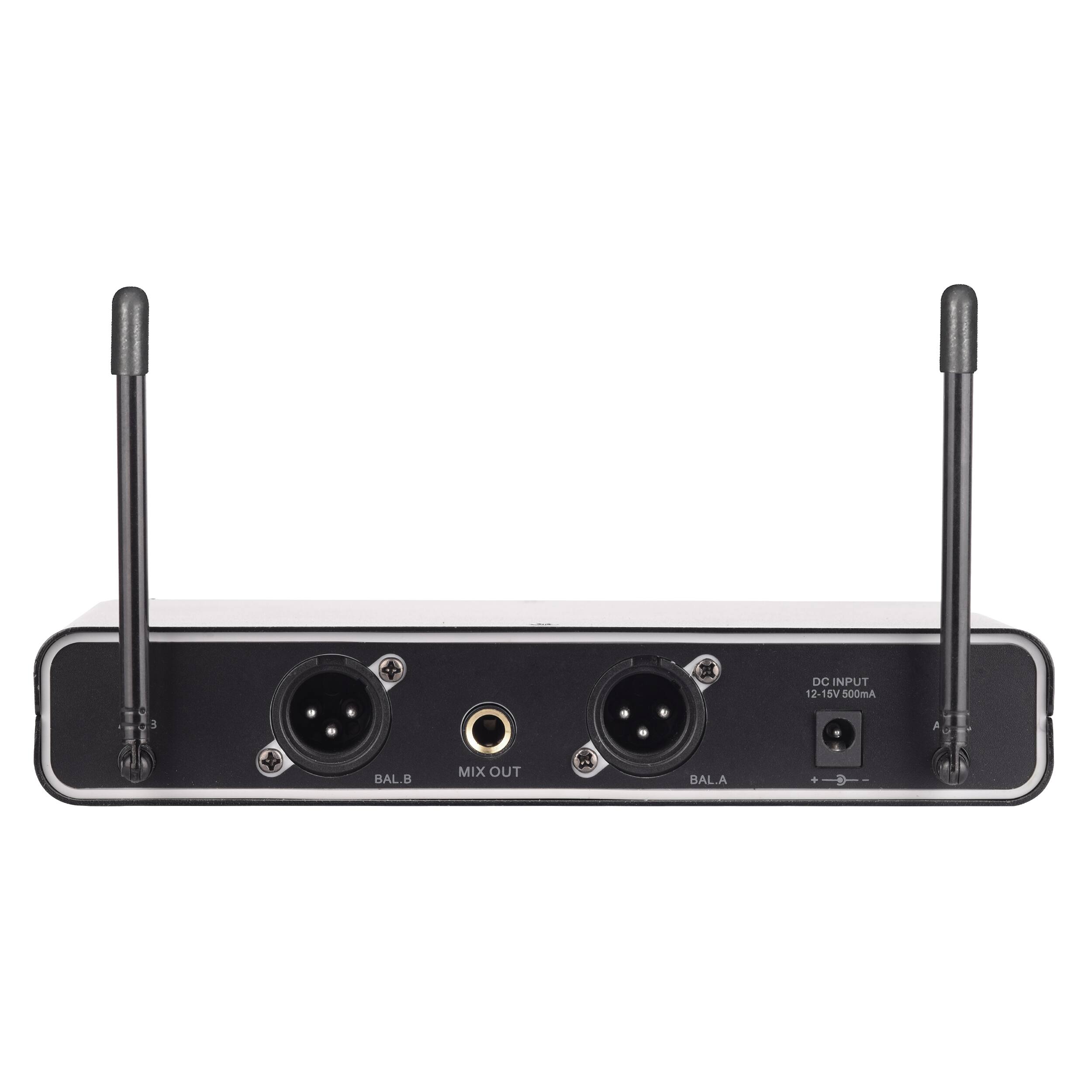 DC INPUT 12-15V 500mA  
BAL A  
MIX OUT BAL A