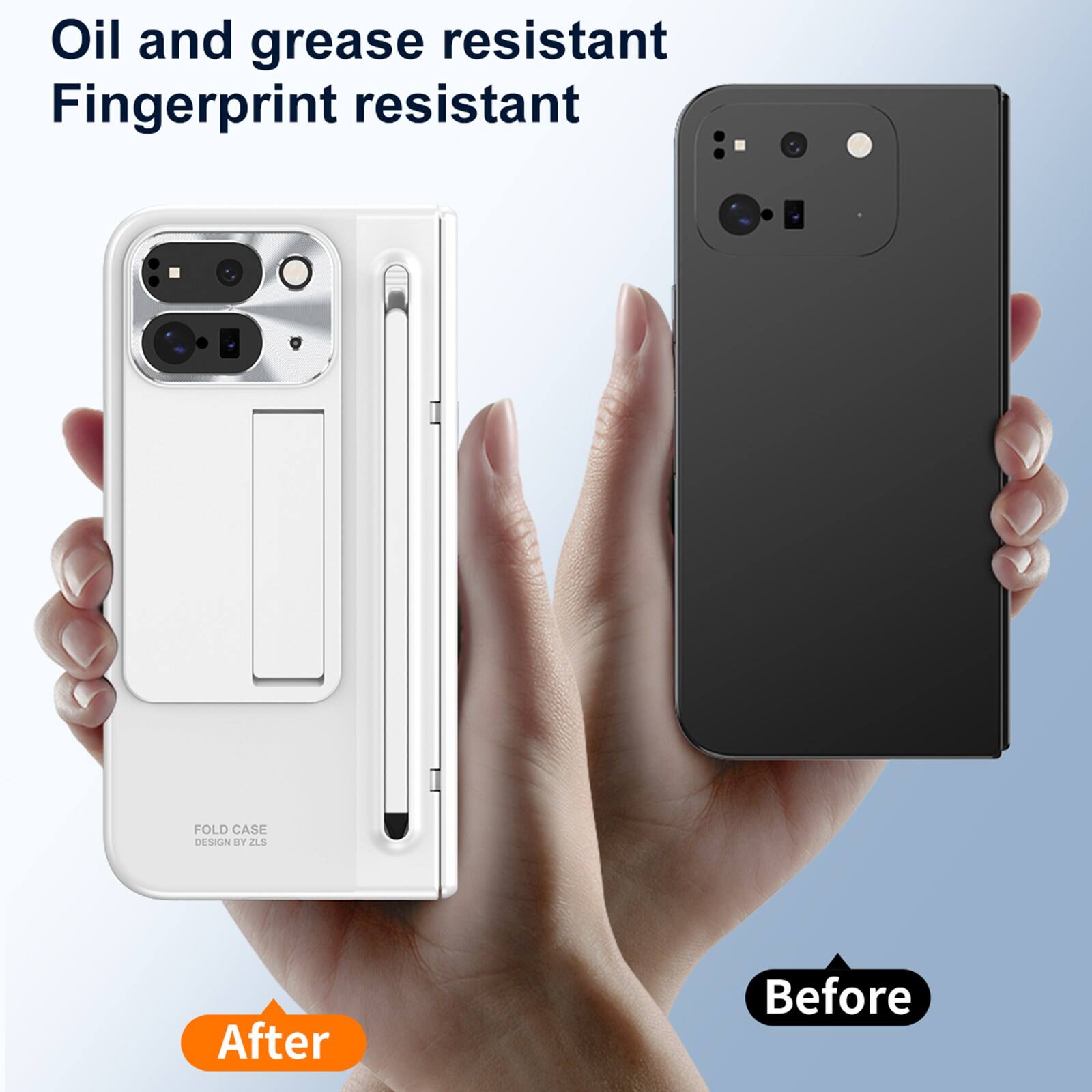 Oil and grease resistant  
Fingerprint resistant  

FOLD CASE DESIGN BY 2L5  

After  
Before