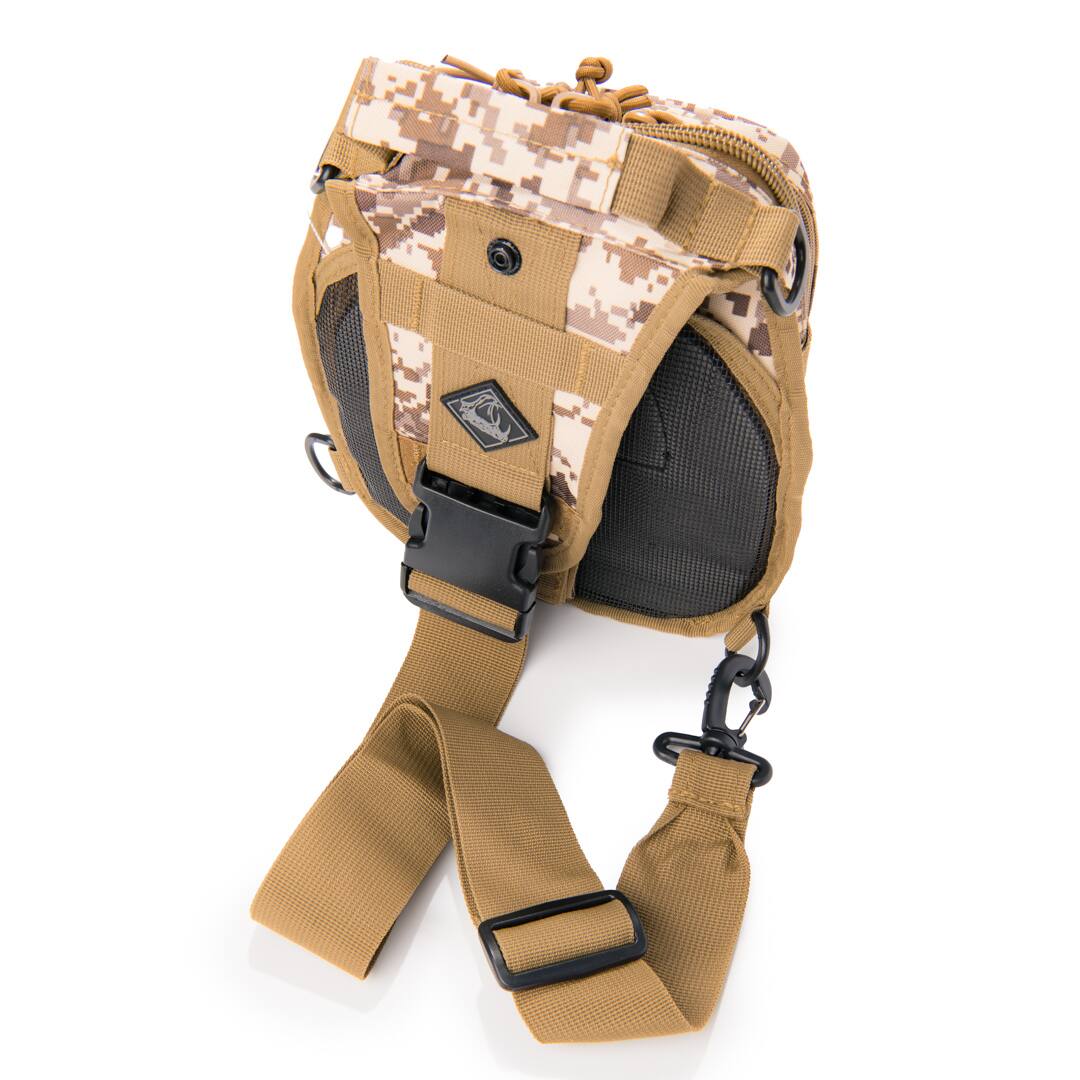 Alt View 4. Rattlesnake Tactical - Rattlesnake Tactical Sling Pack with Pistol Retention System, Digital Desert - Desert Digital.