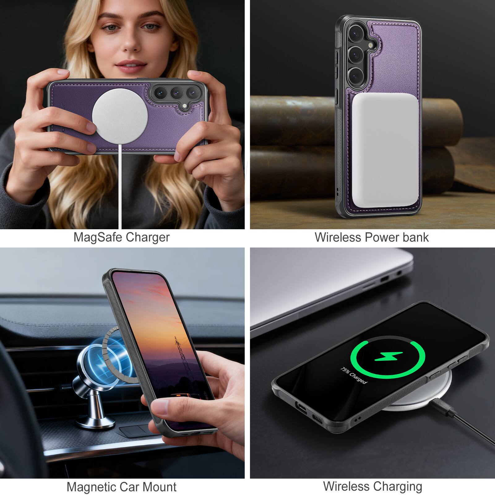 - MagSafe Charger
- Wireless Power Bank
- Magnetic Car Mount
- Wireless Charging