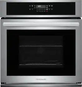 Frigidaire - 27" Single Wall Oven with Air Fry - Stainless Steel