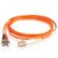Alt View Standard 20. C2G - Fiber Optic Duplex Patch Cable with Clips - Orange.