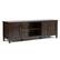 Front. Simpli Home - Connaught TV Stand for most TVs Up to 80" - Dark Chestnut Brown.