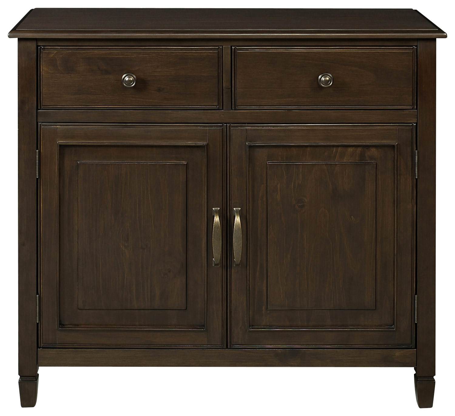 Simpli Home - Connaught Entryway Storage Cabinet - Dark Chestnut Brown was $445.99 now $335.99 (25.0% off)
