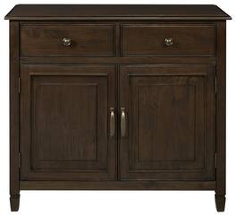 Simpli Home - Connaught Entryway Storage Cabinet - Dark Chestnut Brown