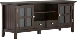 Simpli Home - Acadian TV Cabinet for Most TVs Up to 66" - Tobacco Brown - Angle_Zoom