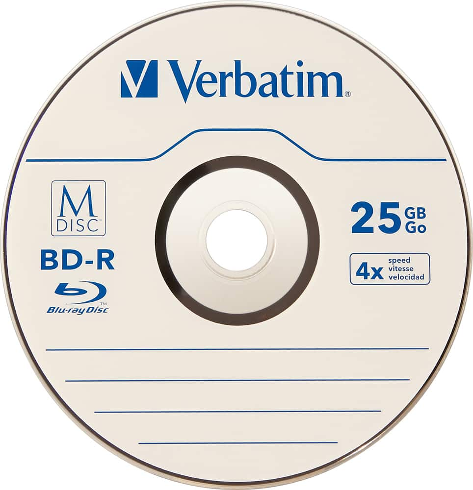 Customer Reviews: Verbatim 4x M-Disc BD-R Discs (5-Pack) White 98900 ...