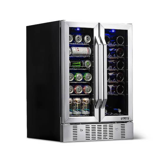 NewAir 18 Bottle Wine and 60 Can Dual Zone Beverage Cooler