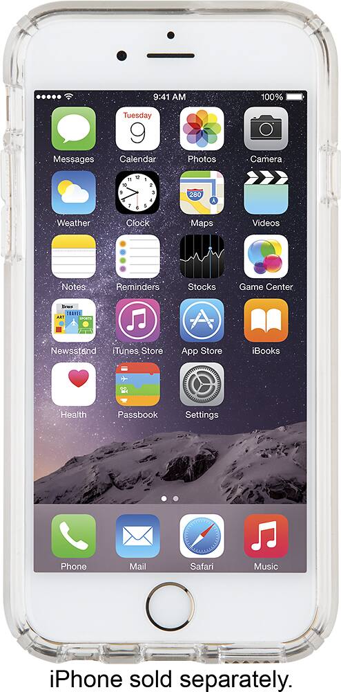 Alt View 2. Speck - CandyShell Case for Apple® iPhone® 6 and 6s - Clear.