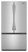 Whirlpool - 31 Cu.Ft. French Door Refrigerator with Ice Maker and Family-Sized Capacity - Fingerprint-Resistant Stainless Finish - Front_Zoom
