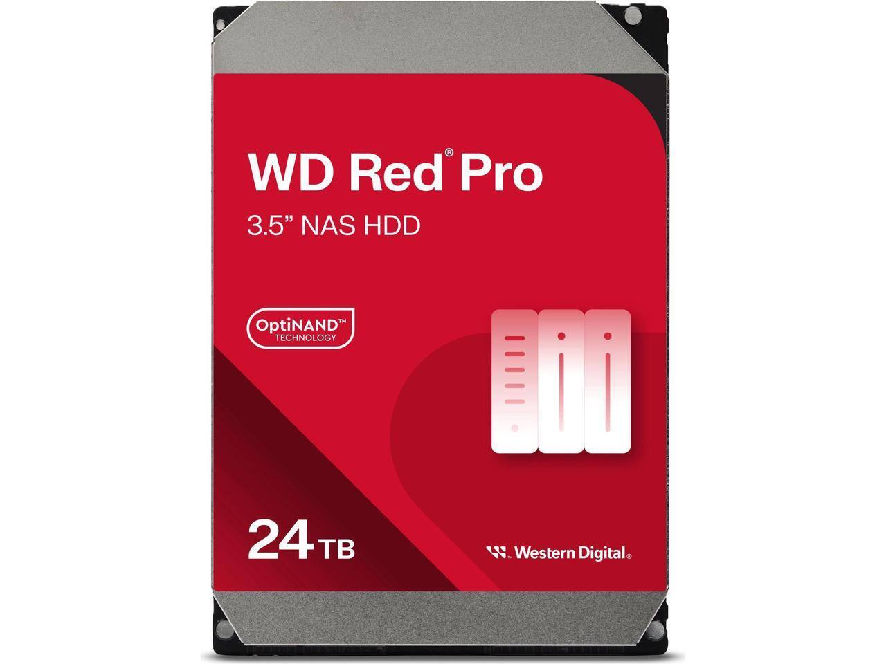 Western Digital - Red Pro WD241KFGX 24TB 7200 RPM 512MB Cache SATA 6.0Gb/s 3.5" HD OEM
