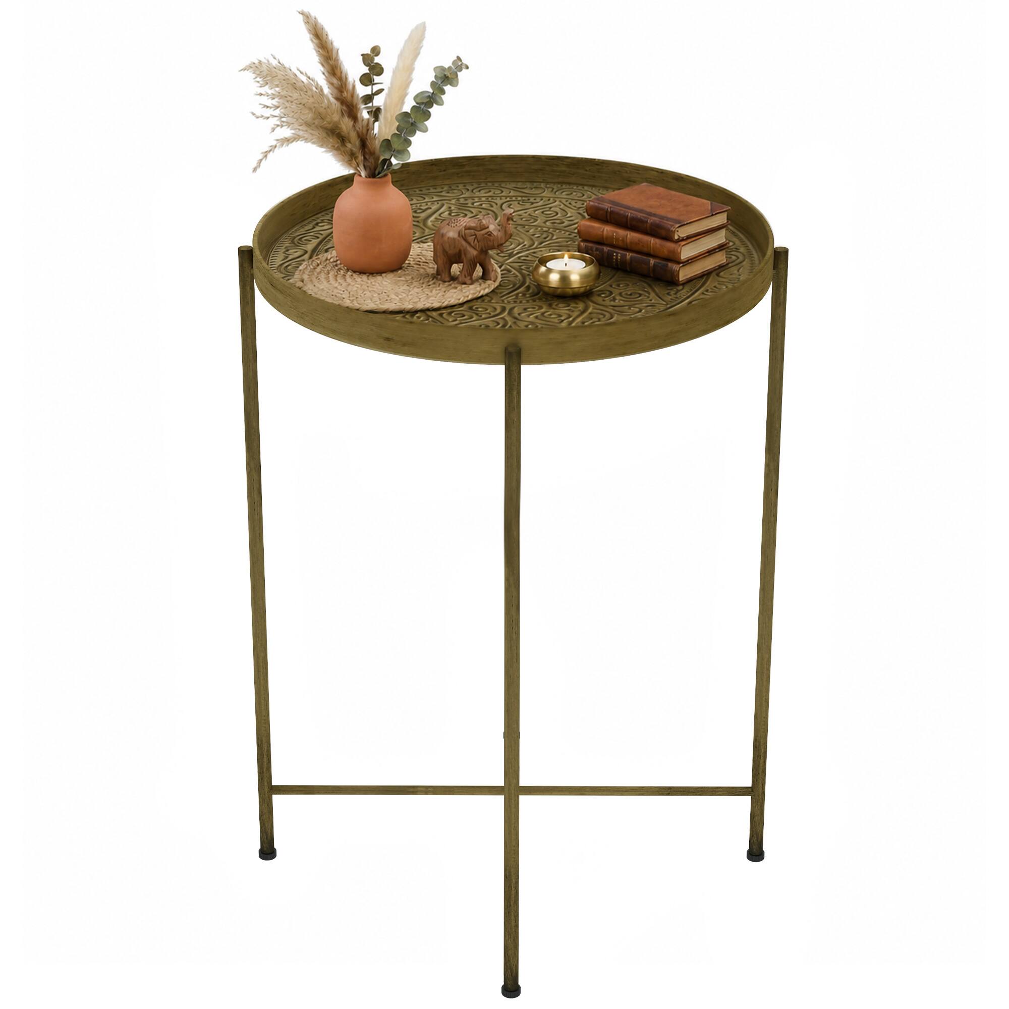 Homcom - Table for Living Room - Gold