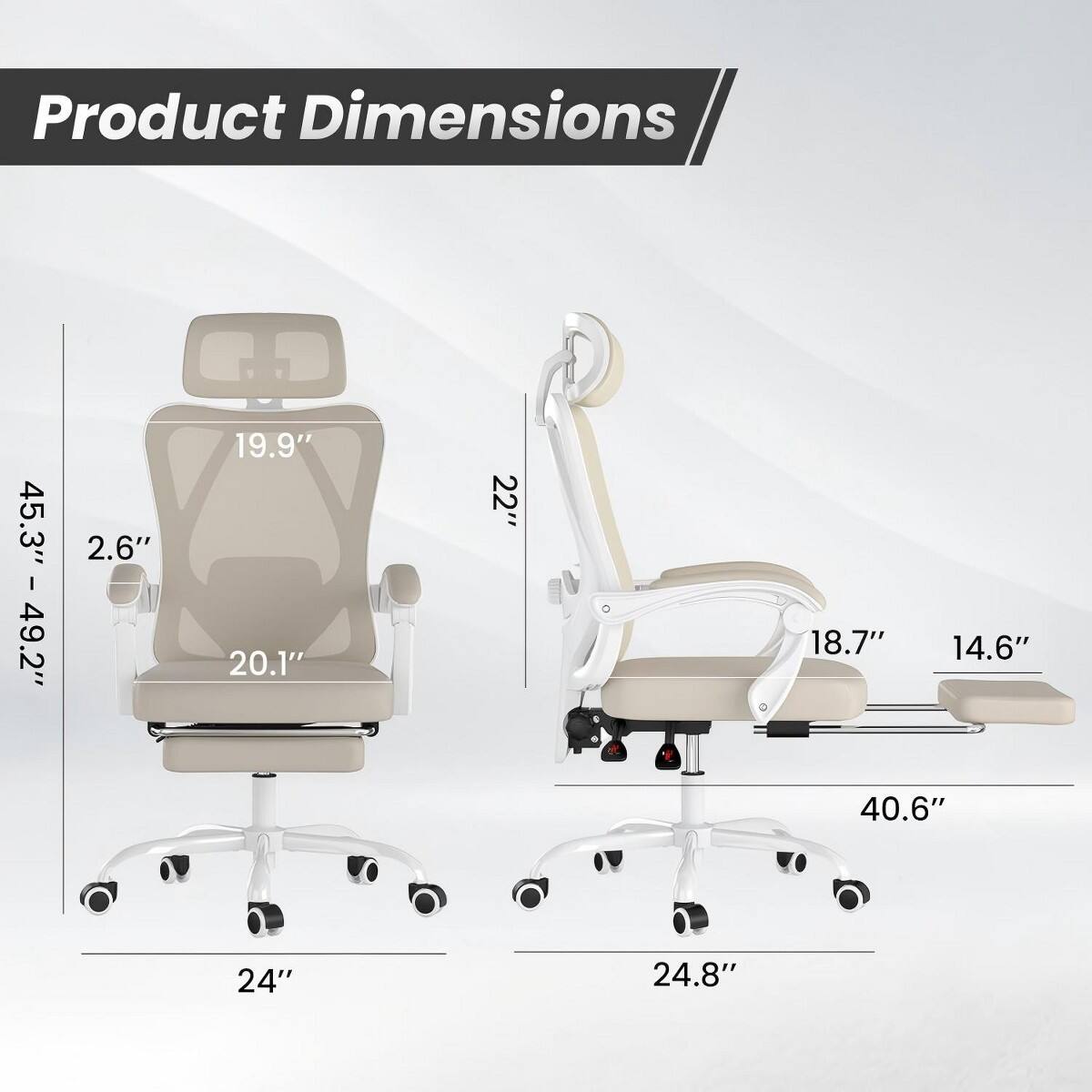 Product Dimensions: 2.6" x 19.9" x 20.1" x 22" x 18.7" x 14.6" x 40.6" x 24" x 24.8"