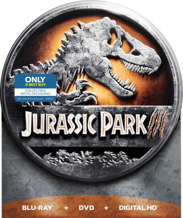  Jurassic Park III [Includes Digital Copy] [Blu-ray/DVD] [SteelBook] [Only @ Best Buy] [2001]