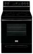 Frigidaire - Gallery 5.7 Cu. Ft. Self-Cleaning Freestanding Electric Convection Range - Black - Larger Front