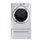 Frigidaire - 7.0 Cu. Ft. 10-Cycle Electric Dryer with Steam - Classic silver-Front_Standard