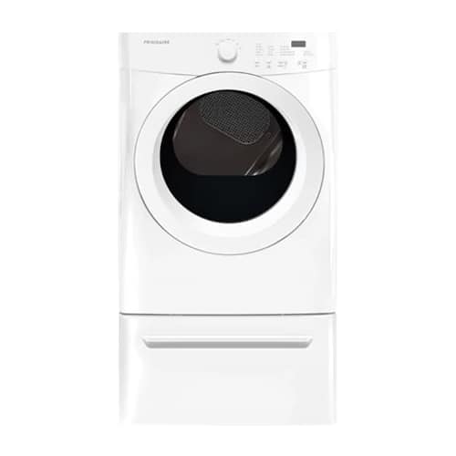 Front. Frigidaire - 7.0 Cu. Ft. 6-Cycle Electric Dryer - White.