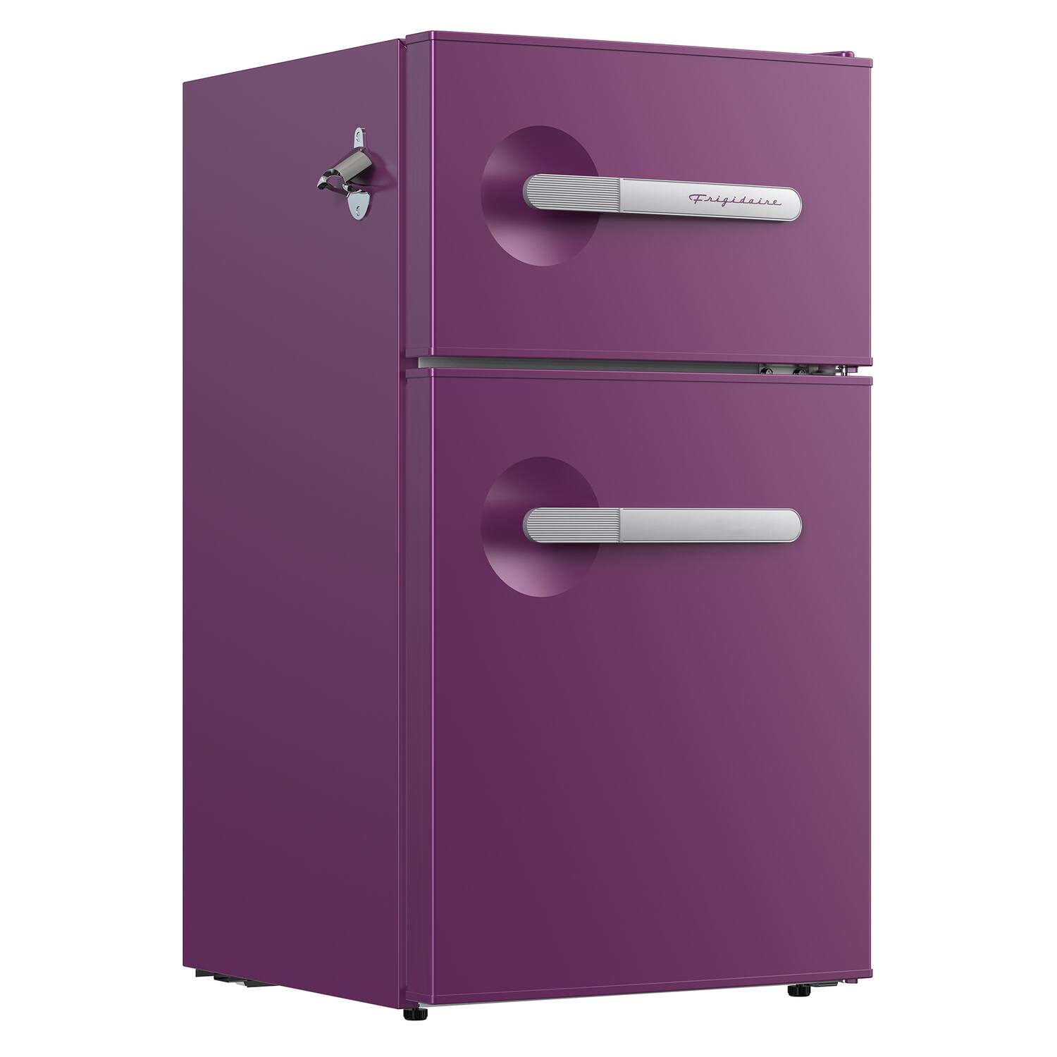 Alt View 2. Frigidaire - 3.1-Cu. Ft 2-Door Retro Bar Refrigerator, Side Bottle Opener (Plum) - Plum.