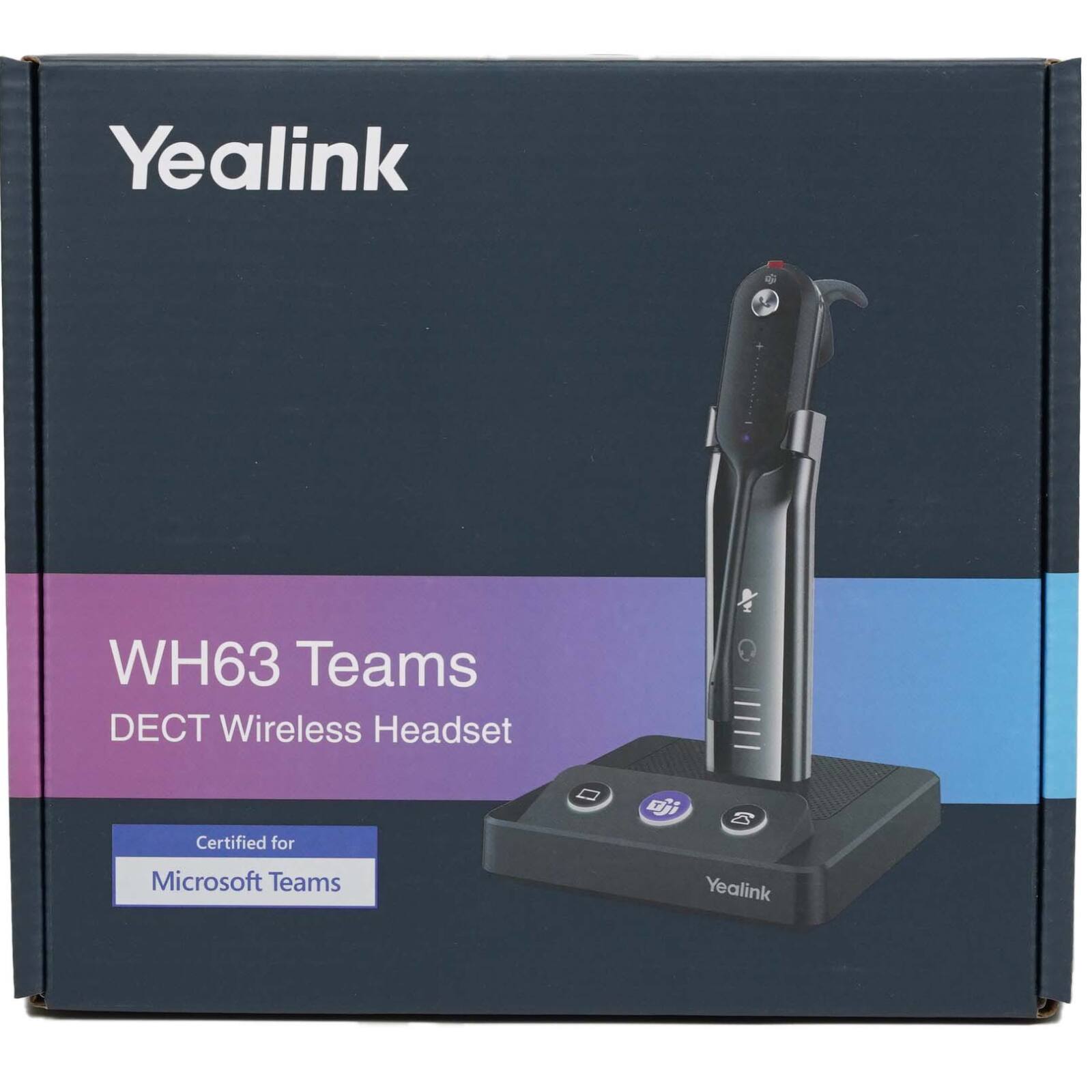 Yealink WH63 Teams DECT Wireless Headset  
Certified for Microsoft Teams