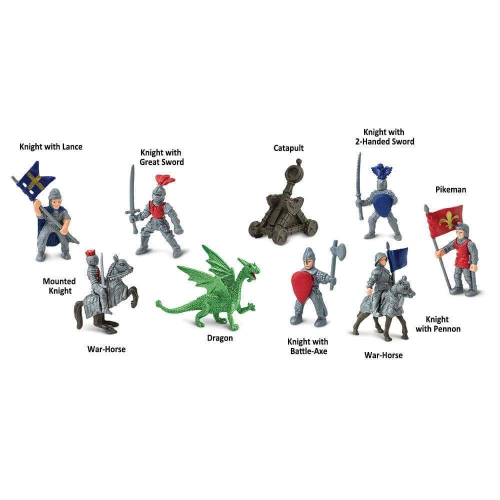 Knight with Lance  
Knight with Great Sword  
Catapult  
Knight with 2-Handed Sword  
Pikeman  
Mounted Knight  
War-Horse  
Dragon  
Knight with Battle-Axe  
Knight with Pennon  
War-Horse