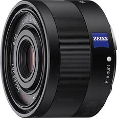 Front. Sony - Sonnar T FE 35mm f/2.8 ZA Wide-Angle Lens for Most a7-Series Cameras - Black.