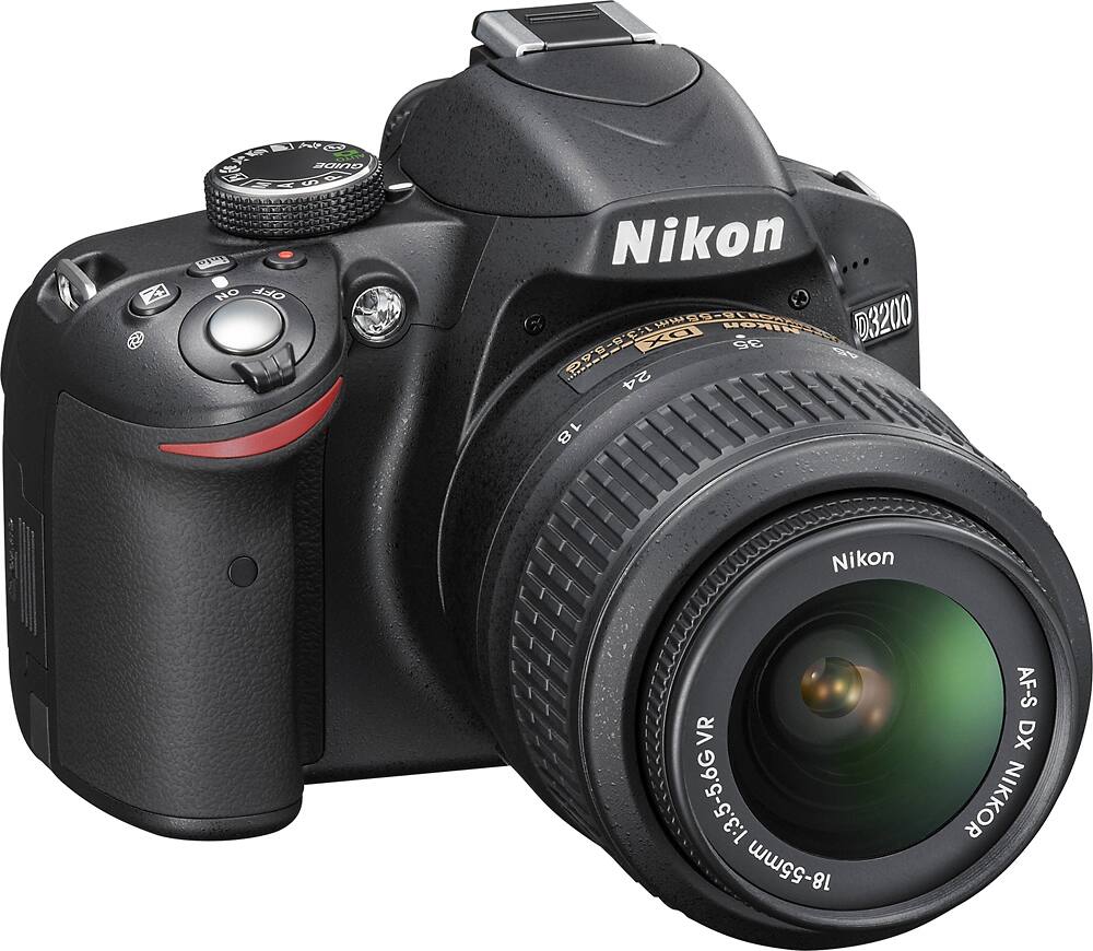 Best Buy: Nikon D3200 DSLR Camera with 18-55mm VR II and 55-200mm