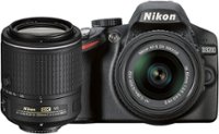 Front Zoom. Nikon - D3200 DSLR Camera with 18-55mm VR II and 55-200mm VR II Lenses - Black.