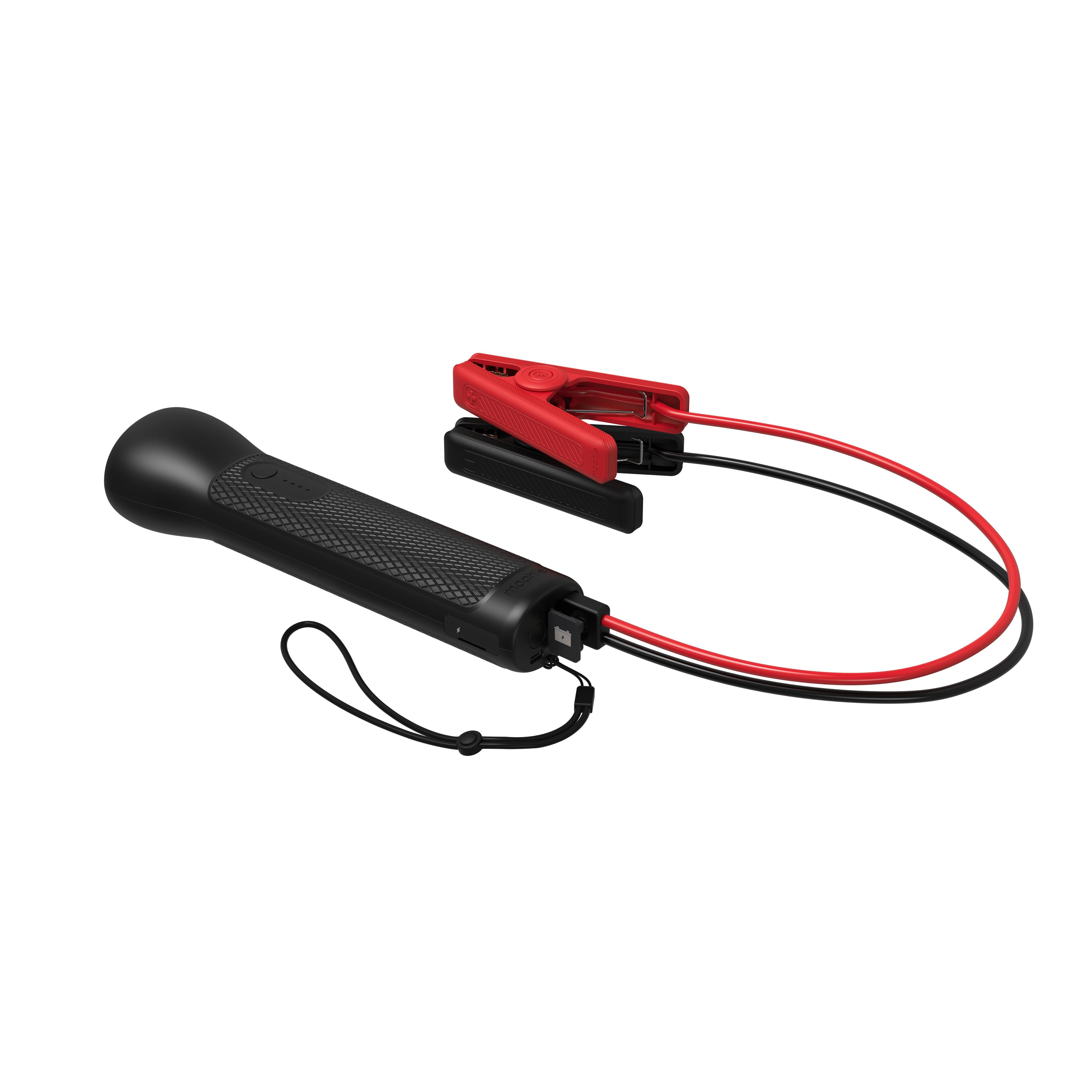 Alt View 1. mophie - Powerstation Go Rugged Flashlight with Built-in Battery Charger & Car Jump Starter - Black.