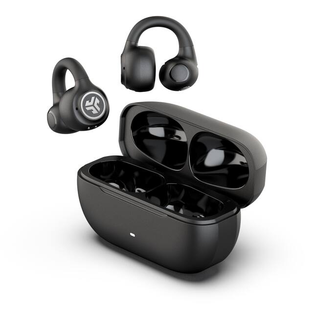 JLab - Flex Open-Clip True Wireless Earbuds - Black