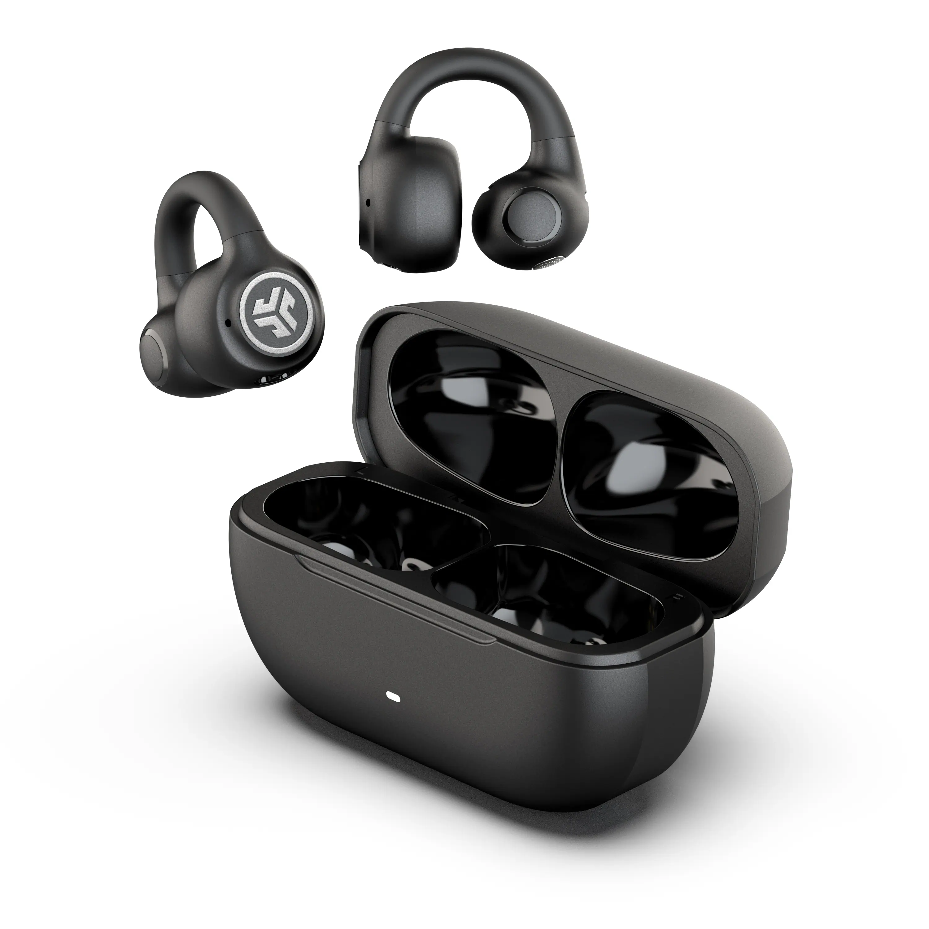 JLab - Flex Open-Clip True Wireless Earbuds - Black