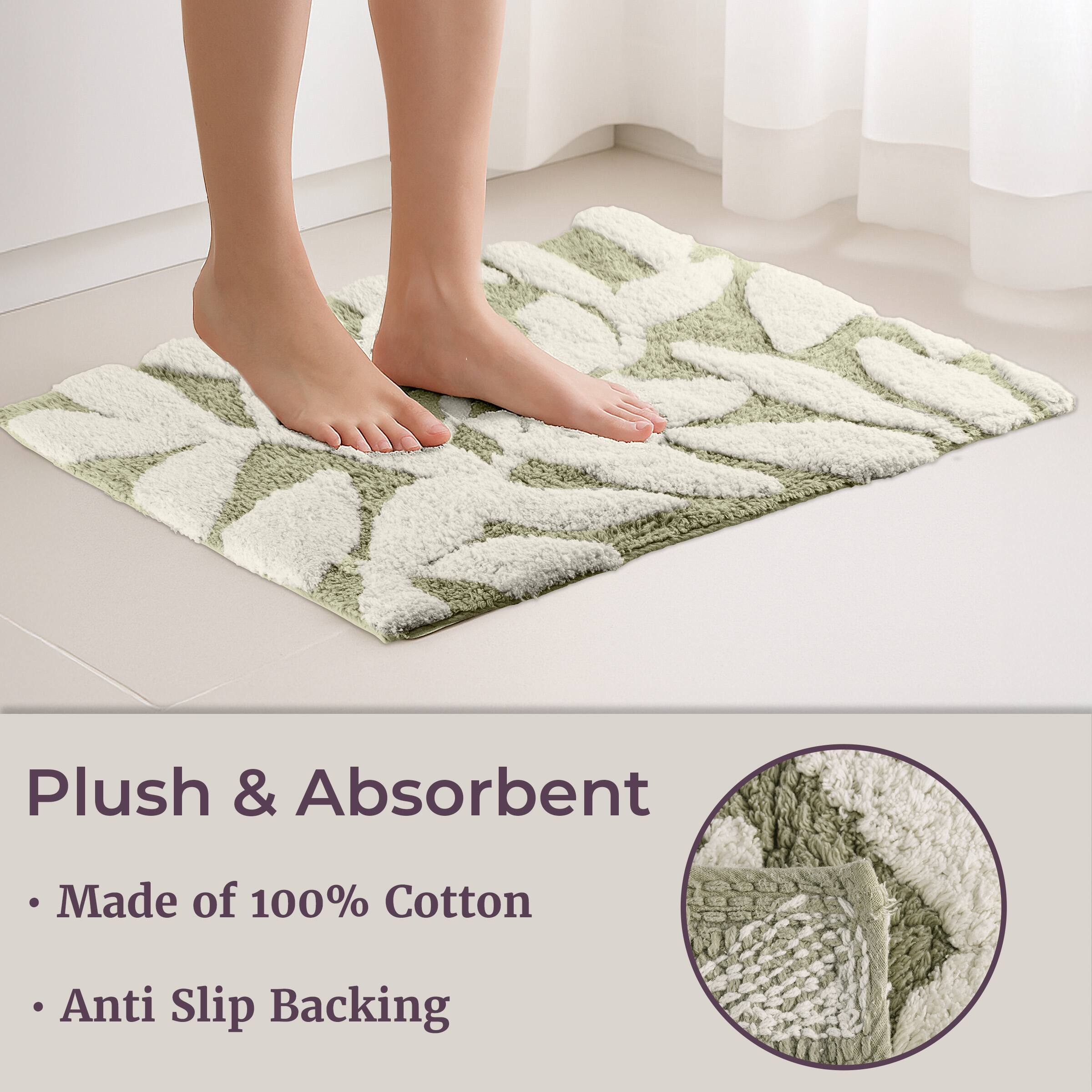 Plush & Absorbent  
- Made of 100% Cotton  
- Anti Slip Backing