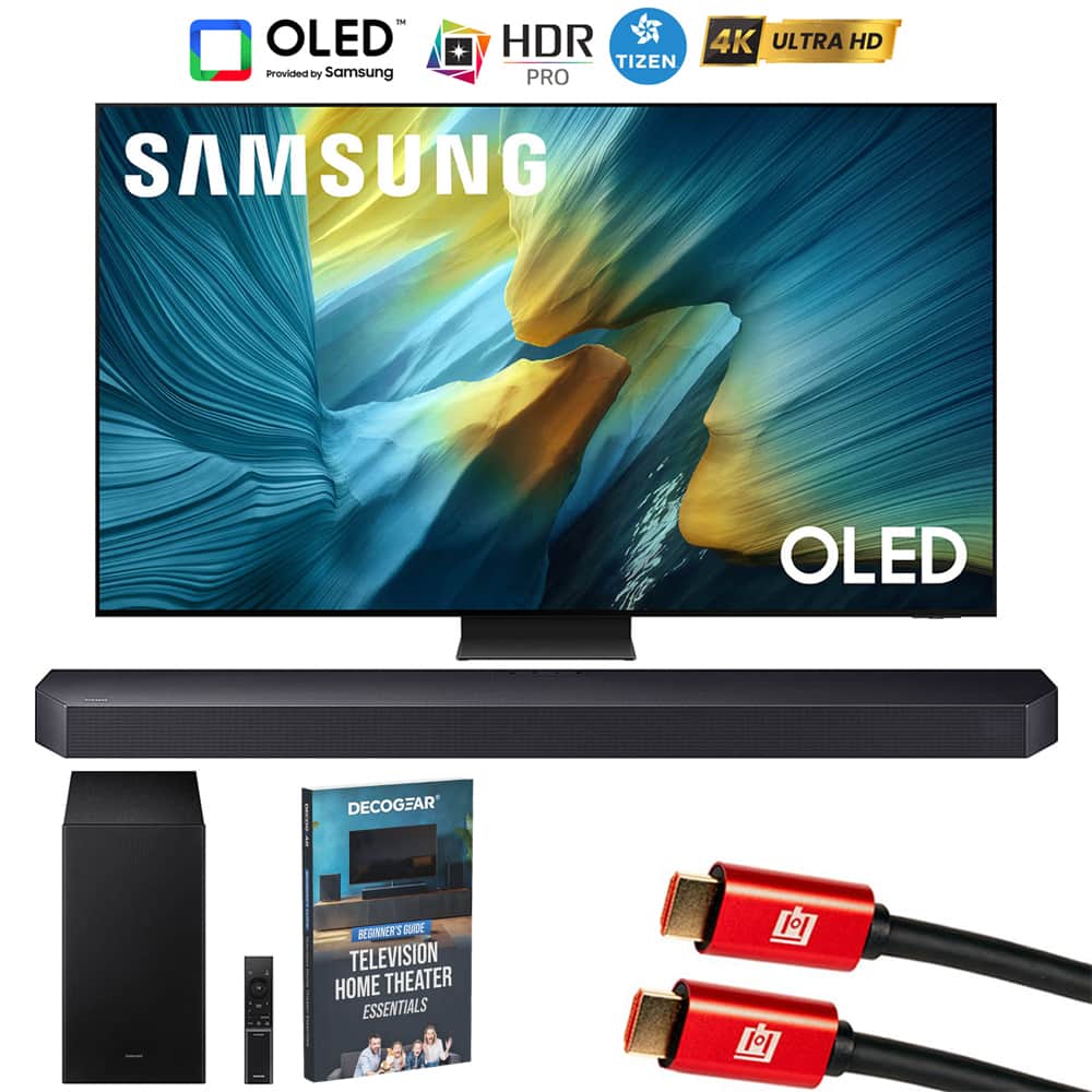 Bundle - Samsung - 83 inch OLED 4K S95F Vision AI Smart TV (2025) w/ Soundbar +Subwoofer