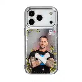 Keyscaper - WWE - WWE Superstar Glitter Phone Case - Apple iPhone 17 Pro Max - CM Punk
