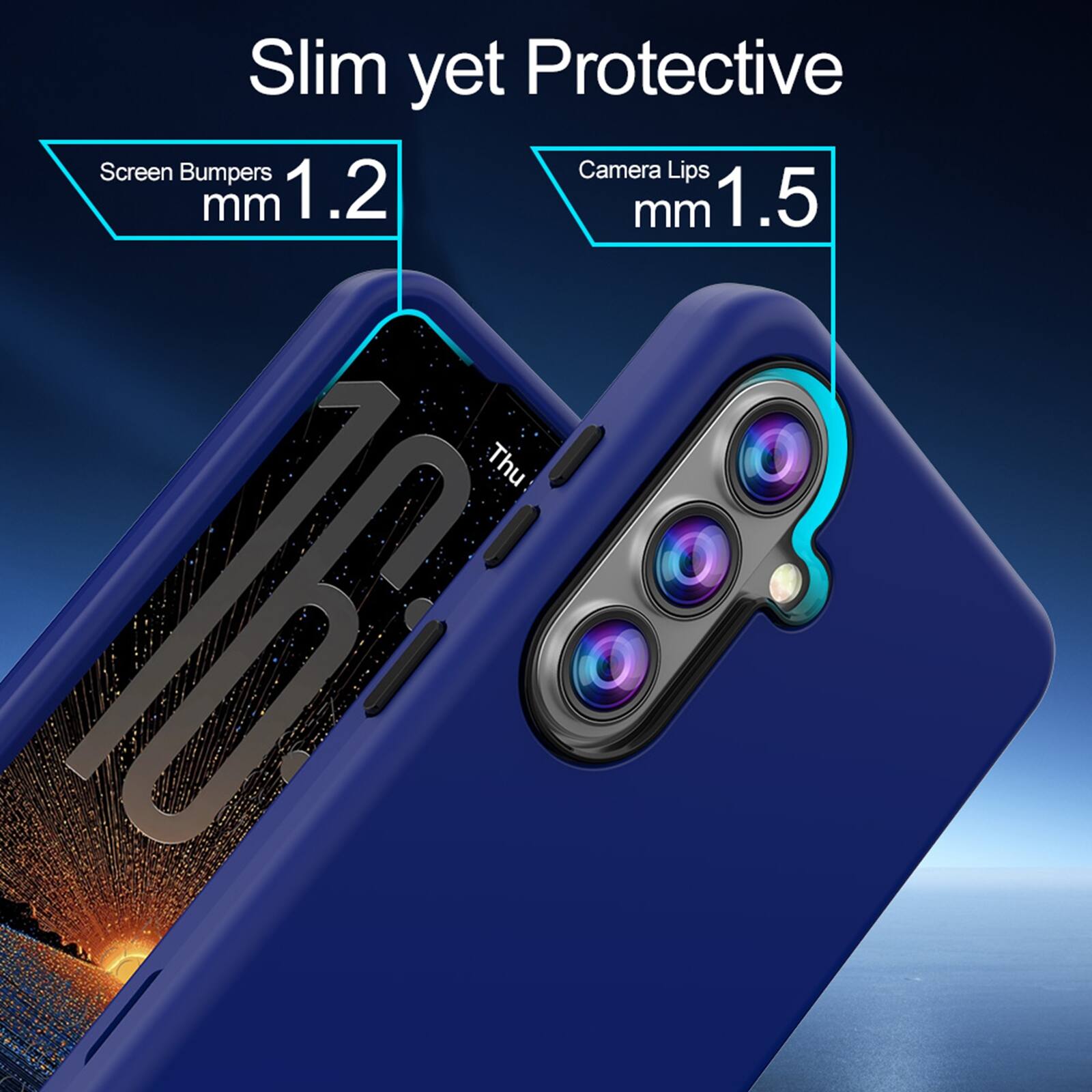 Slim yet Protective

Screen Bumpers 1.2 mm

Camera Lips 1.5 mm