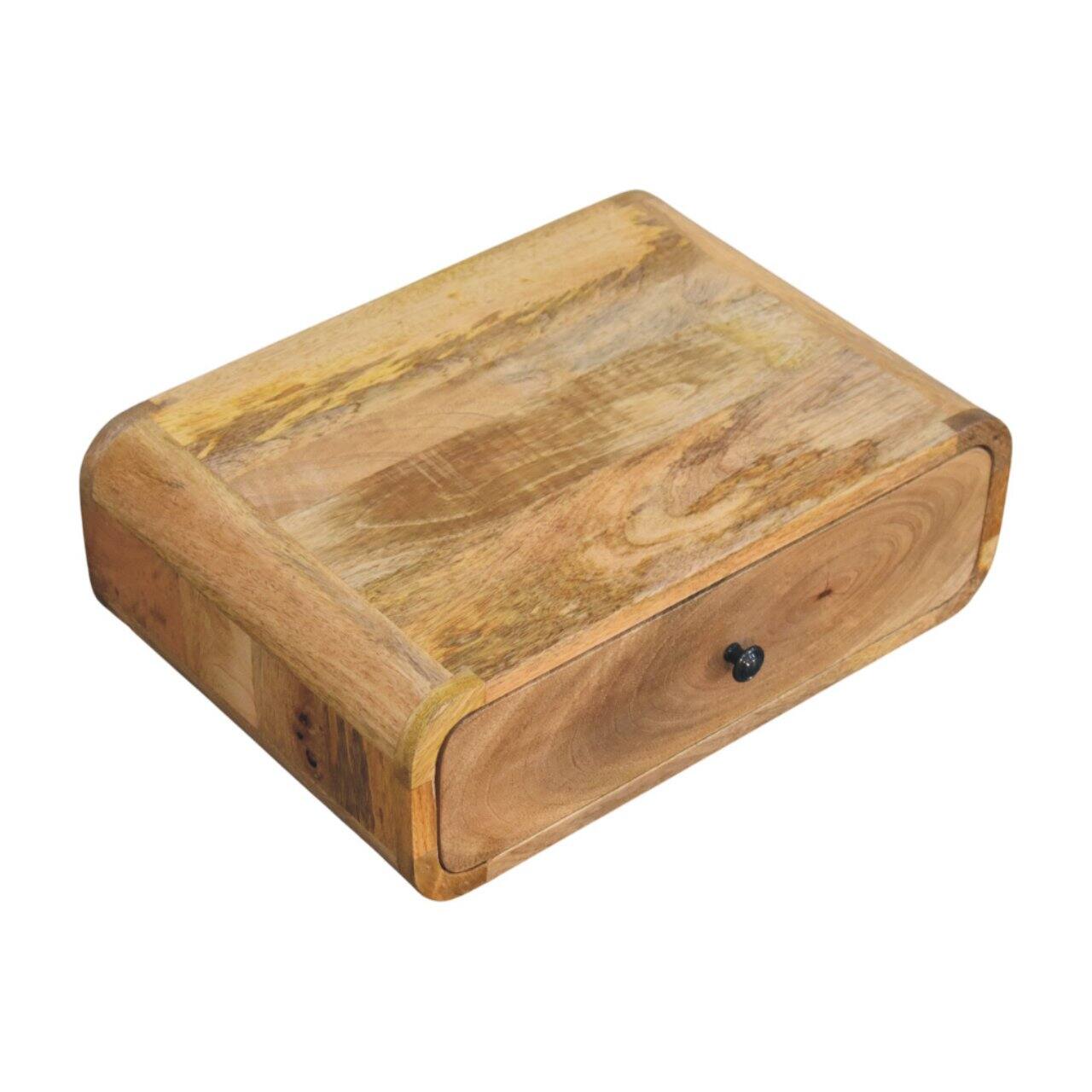 Back. Artisan Furniture - Artisan Furniture Solid Wood Avora Wall-Mounted Oak-ish 1 Drawer Nightstand - Oak.