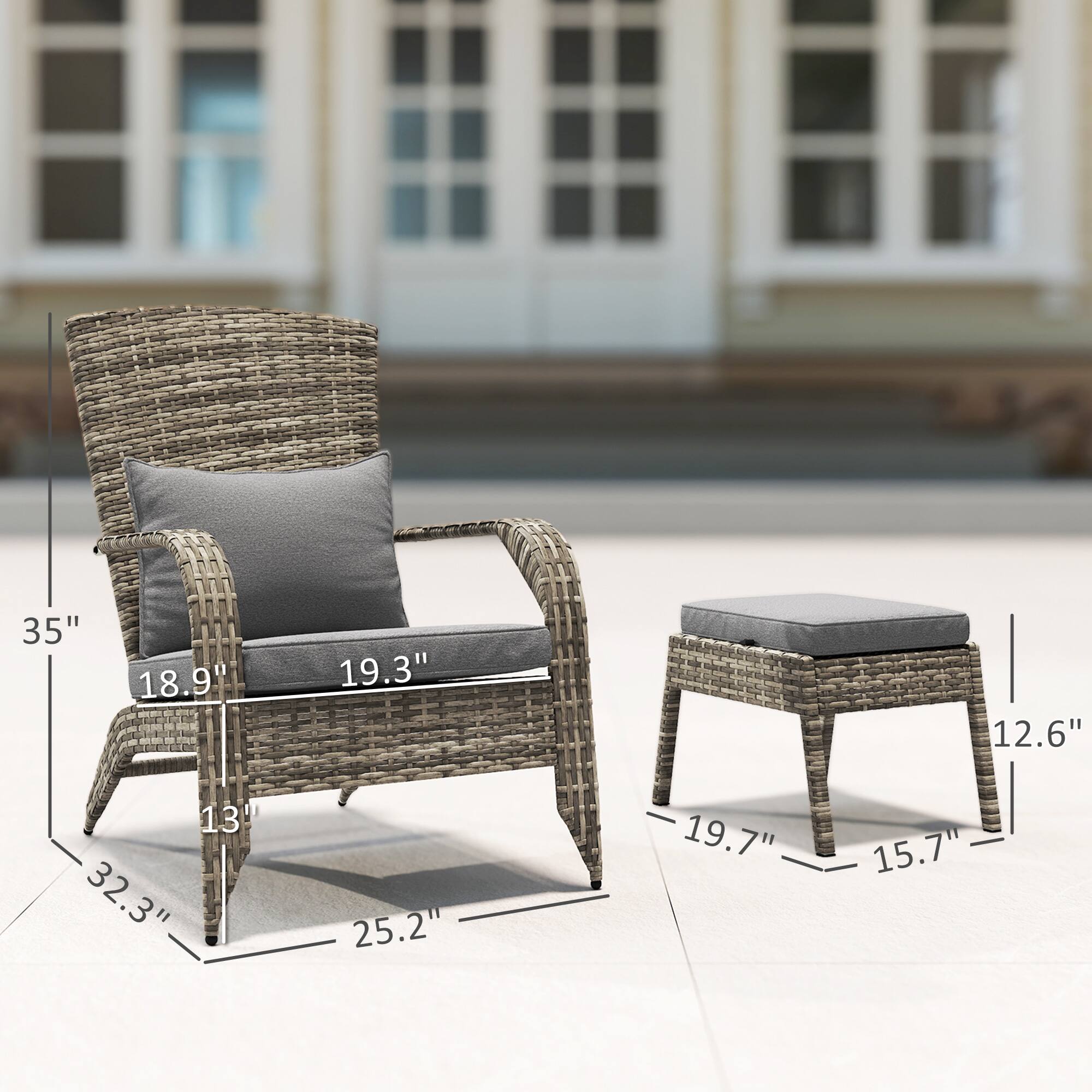 35"  
18.9"  
19.3"  
12.6"  
13"  
32.3"  
25.2"  
19.7"  
15.7"